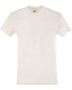 PT01 Silk And Cotton T-Shirt - White