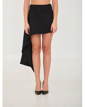 Loewe Mini Draped Skirt - Black