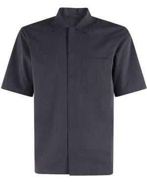 Herno Bowling Blu Polyester Shirt - Blue