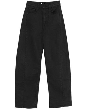 Mother Faded Cotton Lyocell Elastane Pants - Gray