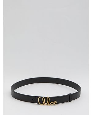 Chloé Chloé Iconic Belt - Gray