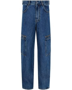 Givenchy Loose-Fit Cargo Jeans - Blue