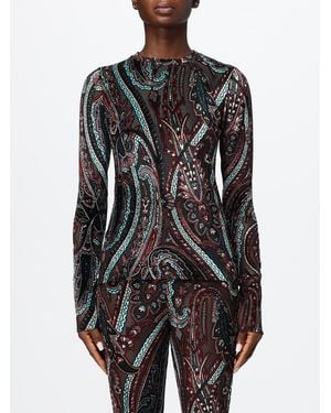 Etro Slim Crewneck Sweater - Black