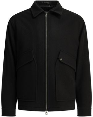 Tagliatore "Adams" Short Coat - Black