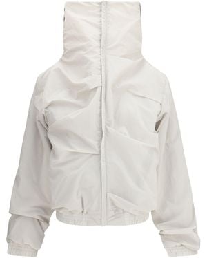 ALAINPAUL High Collar Jacket - White