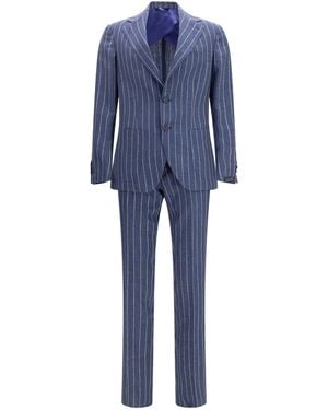 Gi Capri Suit Pinstripe - Blue