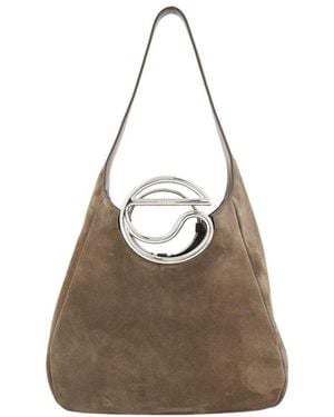 Coperni Leather C Shopper Bag - Brown
