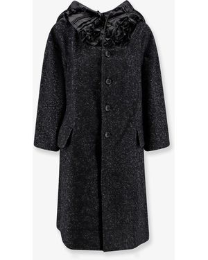 COMME DES GARÇONS PLAY Wool Coat - Black