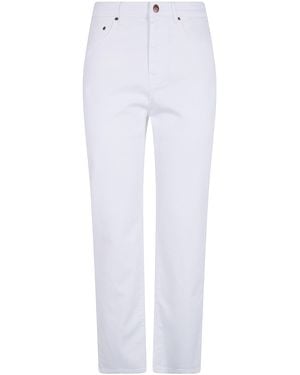 CIGALA'S "Dyed Drill" Stretch Jeans - White