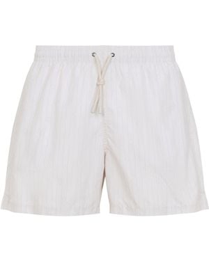 Canali Polyester Swim Shorts - White