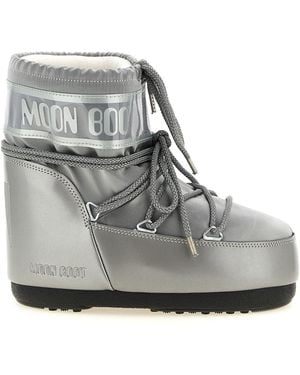 Moon Boot 'Icon Low Glance' Ankle Boots - Gray