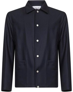 D 40 Virgin Wool Chore Jacket - Blue
