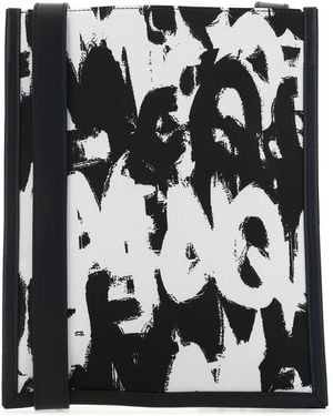 McQueen Nylon Crossbody Bag - Black