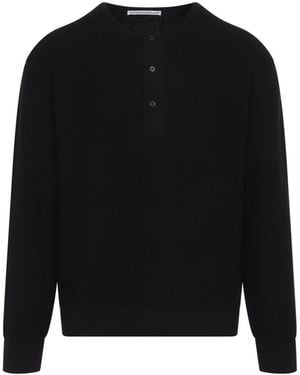 Studio Nicholson Corine Henley Sweater - Black