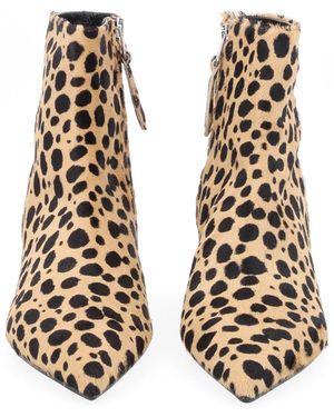 Aeyde Calfhair Leather Heels - Natural