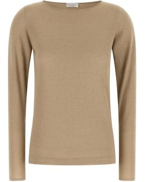 Brunello Cucinelli 'Sparkling' Sweater - Natural