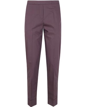 Kiltie "Hugo" Light Cotton Back Elastic Pants - Purple