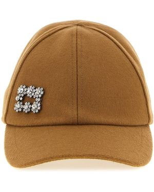 Roger Vivier 'Efflorescence' Cap - Brown