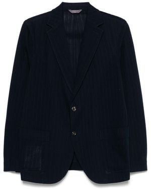 Circolo 1901 Cotton Single-Breasted Jacket - Blue
