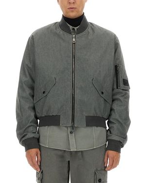 Dolce & Gabbana Classic Bomber Jacket - Gray