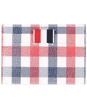 Thom Browne Card Holder With Logo - Red