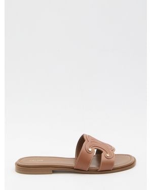 Celine Tan Marina Triomphe Mule - Brown