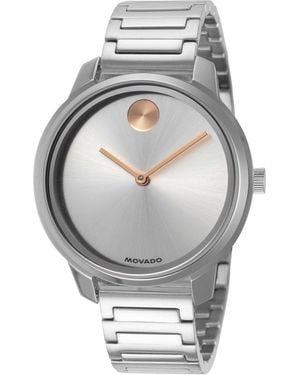 Movado Bold 34Mm Quartz Watch 3601316 - Metallic