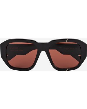 FACE HIDE Broken Cosmo Sunglasses - Black