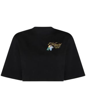 Amiri "Chateau Keys" Cropped Tee - Black