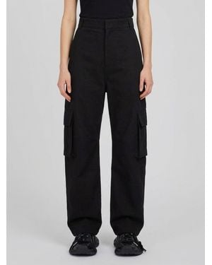 Balenciaga Cotton Cargo Pants - Black