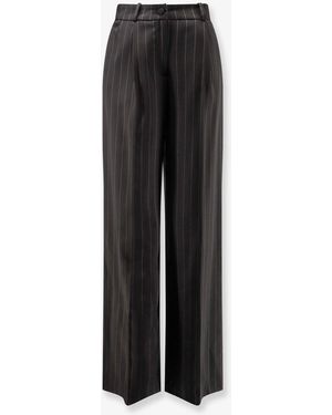 ACTUALEE Pinstriped Pants - Black