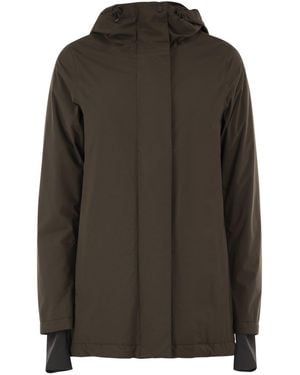 Herno A-Shape 2Layers Hooded Parka - Brown