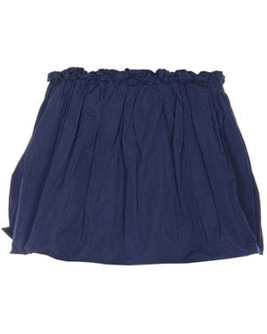 ShuShu/Tong Hand-Sewn Floral Short - Blue