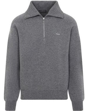 Prada Knit Polo - Gray