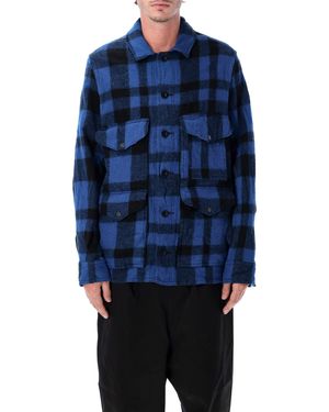 Junya Watanabe Wool Checked Work Jacket - Blue