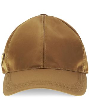 Prada Logoed Baseball Hat - Brown