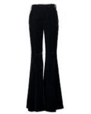 Saint Laurent Velvet Flared Pants - Black