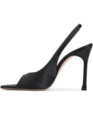 AMINA MUADDI Alexa Sling 105 Satin - Black