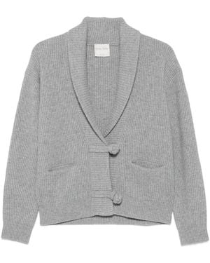 forte_forte Cashmere Blend Cardigan - Gray