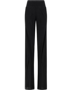 Rick Owens Silk Flared Pants - Black
