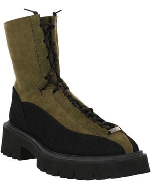 Ferragamo Atlante Combat Boots - Black