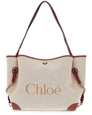 Chloé Clover Tote Bag - White