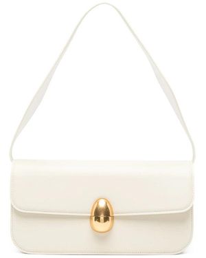 Neous Shoulder Bag Phoenix Cream Calf Leather - White