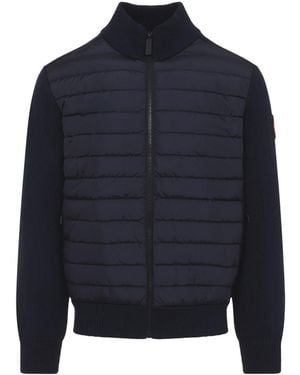 Canada Goose Nocturne Hybridge Knit Wool Jacket - Blue