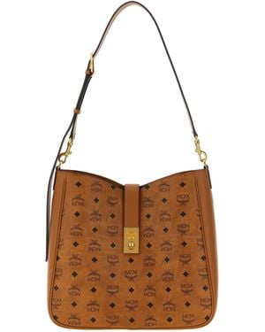 MCM 'Tracy' Large Shoulder Bag - Brown
