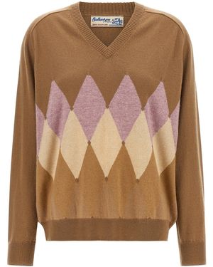 Ballantyne 'Diamond' Sweater - Brown