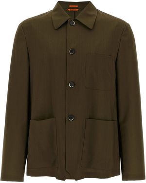 Barena 'Visal' Overshirt - Green