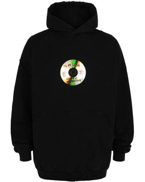 Balenciaga Val To My Love Hoodie - Black