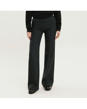 1989 STUDIO High-Waisted Dark Bell-Bottom Pants - Black