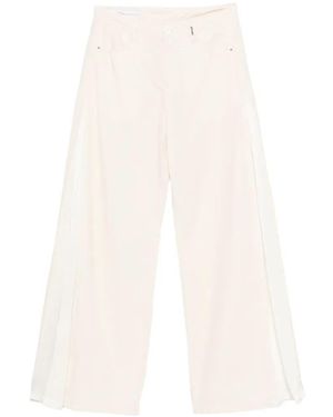 High Side Panel Pants - White
